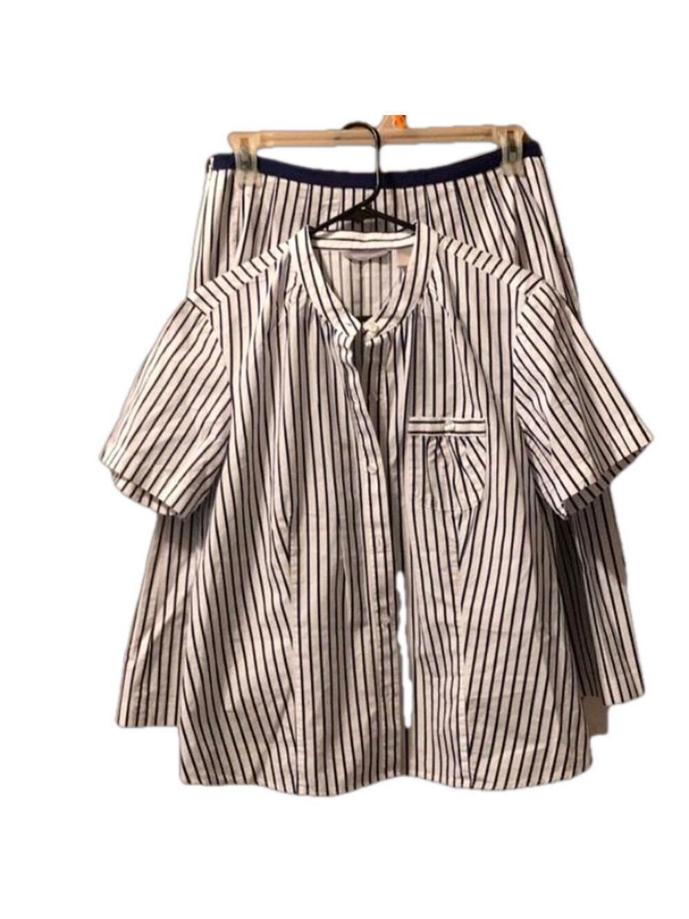 NWT Liz Claiborne nautical skirt set